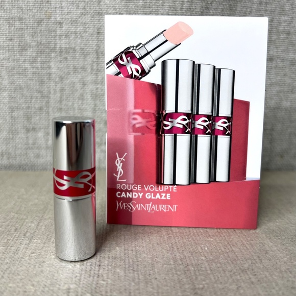 ❤️ YSL Rouge Volupte Candy Glaze Double Care Balm mini in 02 - Picture 8 of 8
